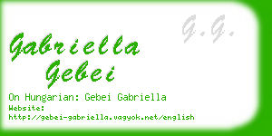 gabriella gebei business card